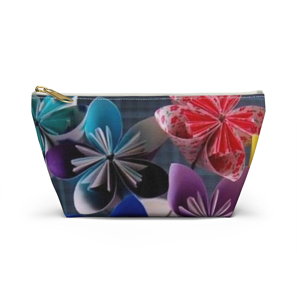 Flowery Accessory Pouch w T-bottom - elmickwear