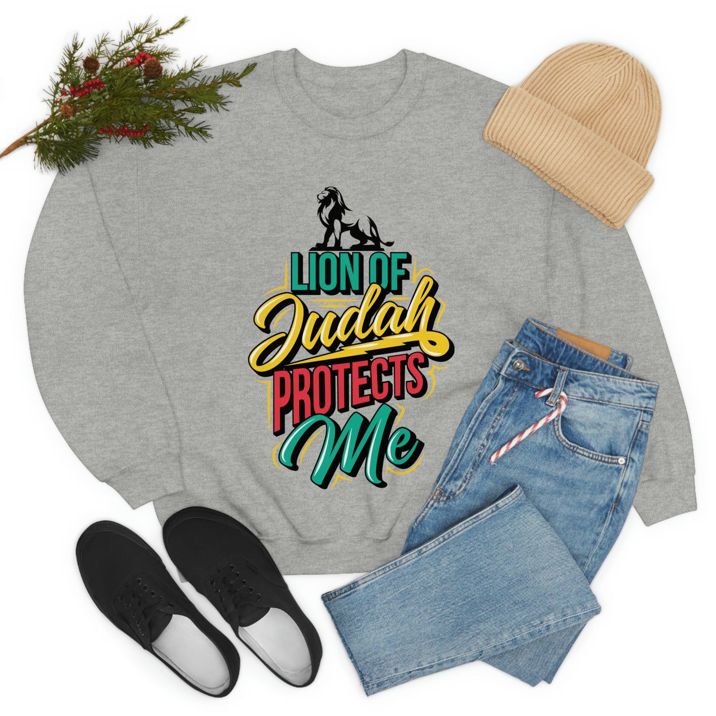 Lion of Judah Adult Crew-neck Sweatshirt