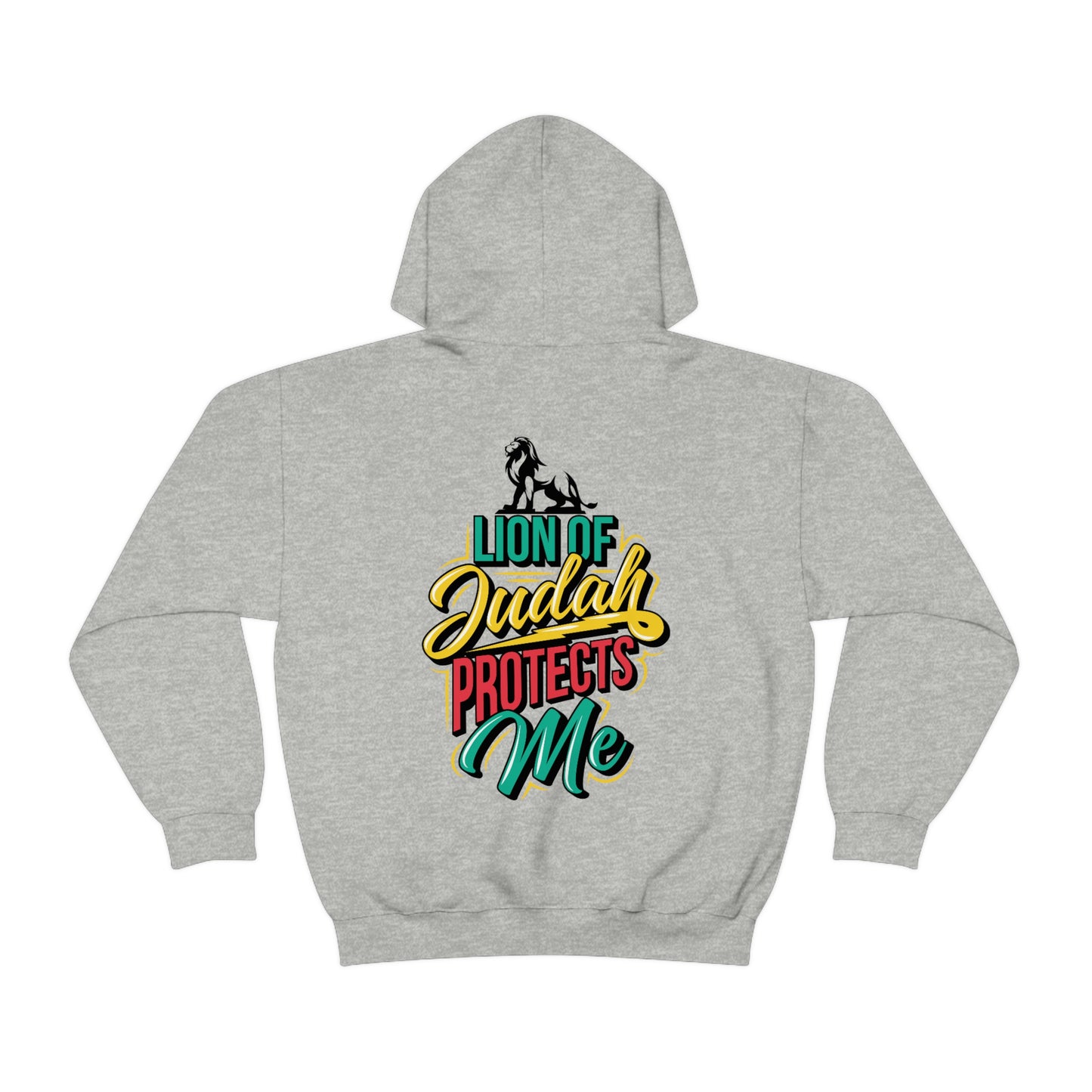 Back Lion of Judah Adult Hooded Sweatshirt
