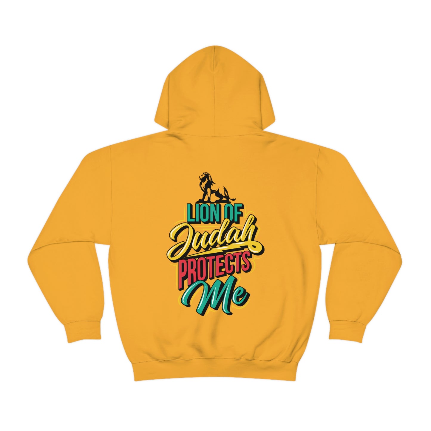 Back Lion of Judah Adult Hooded Sweatshirt