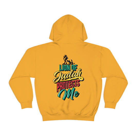 Back Lion of Judah Adult Hooded Sweatshirt