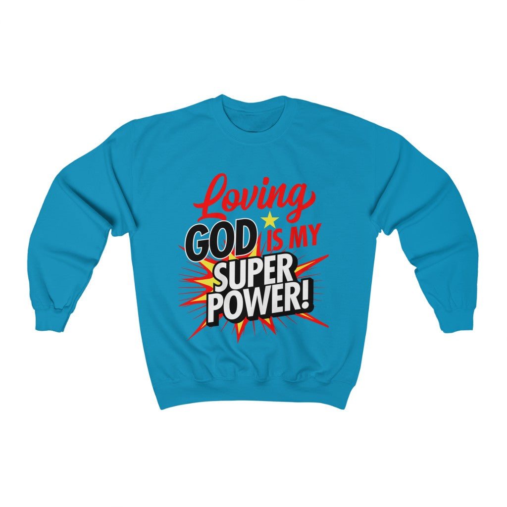 Loving God Adult Crew-neck Sweatshirt - elmickwear