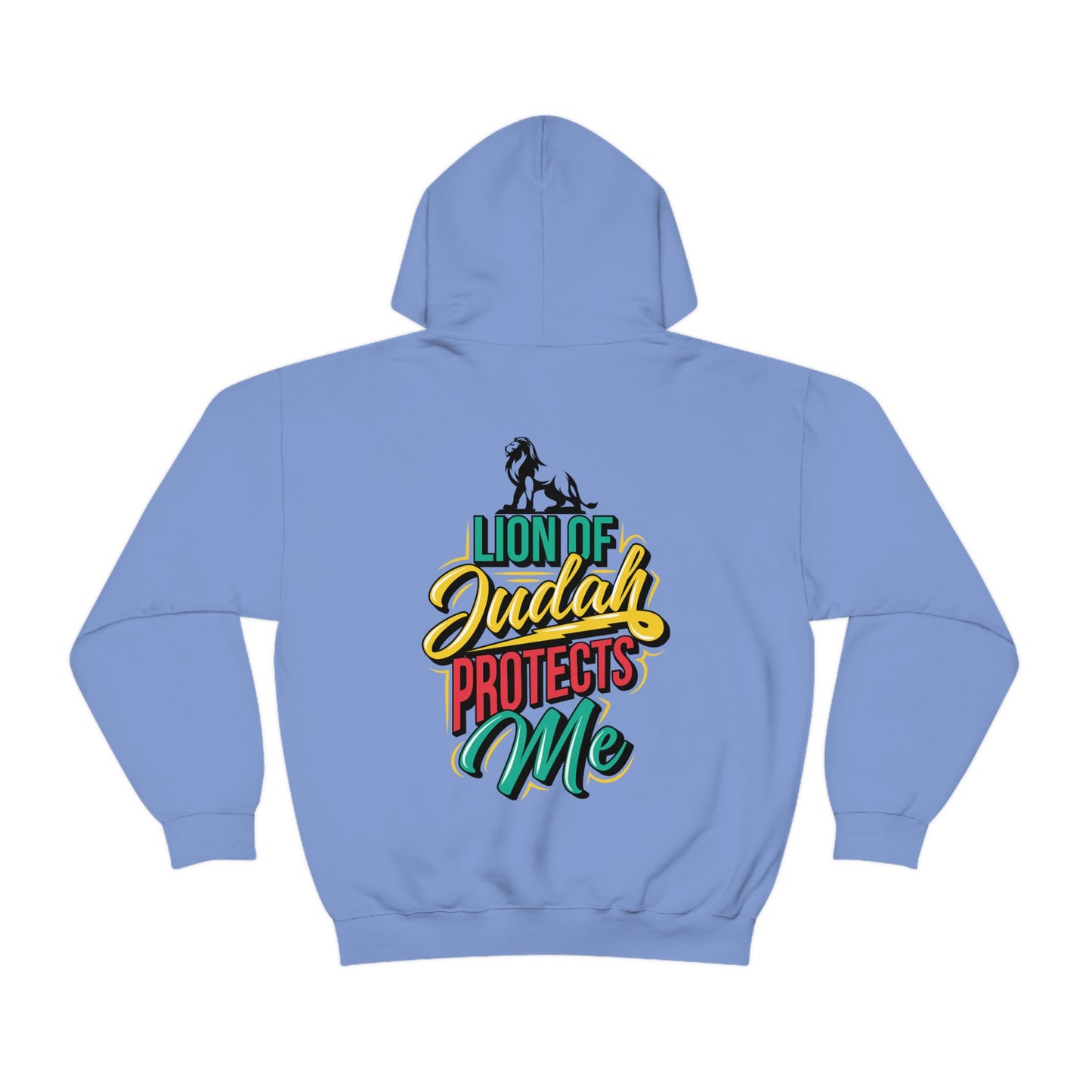 Back Lion of Judah Adult Hooded Sweatshirt