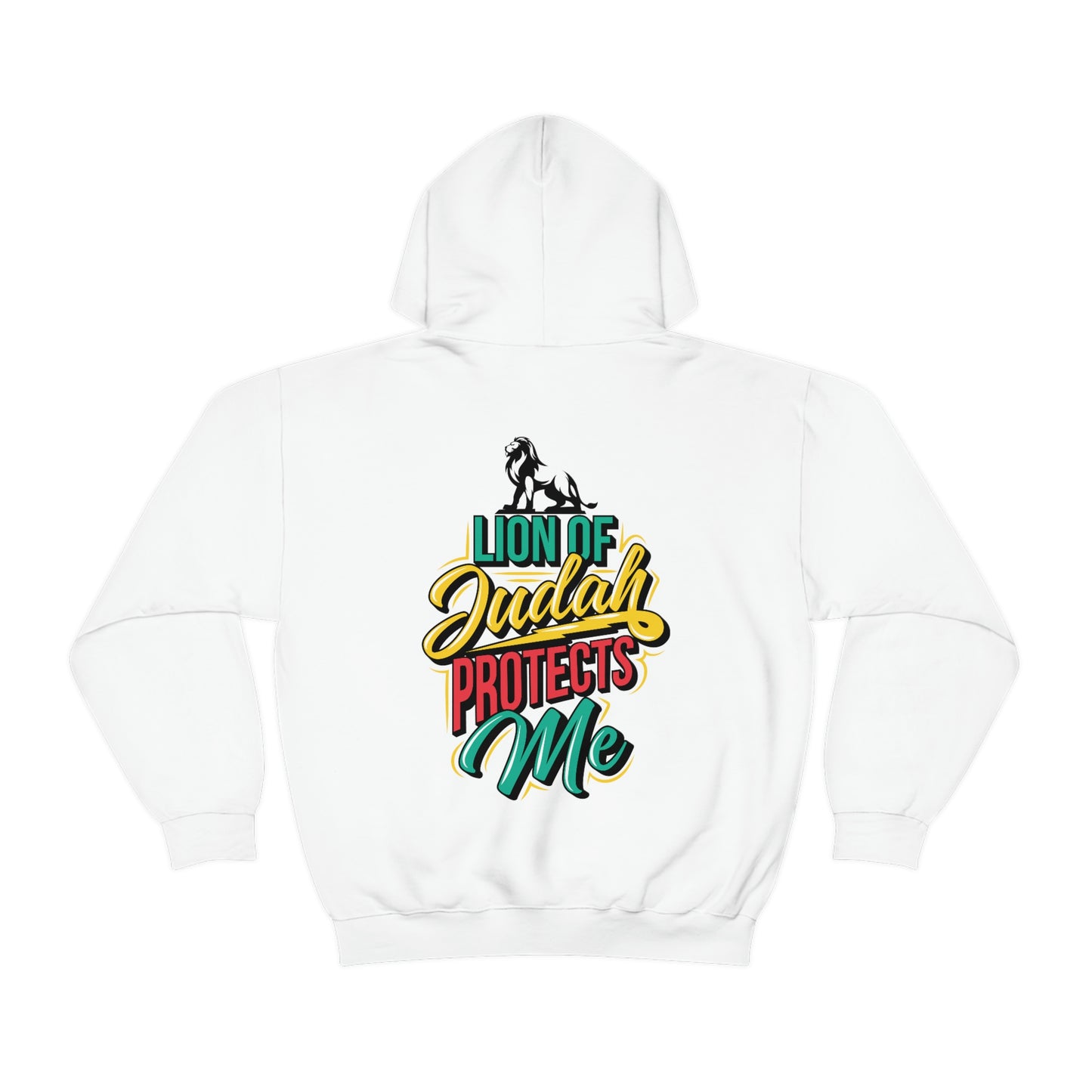 Back Lion of Judah Adult Hooded Sweatshirt