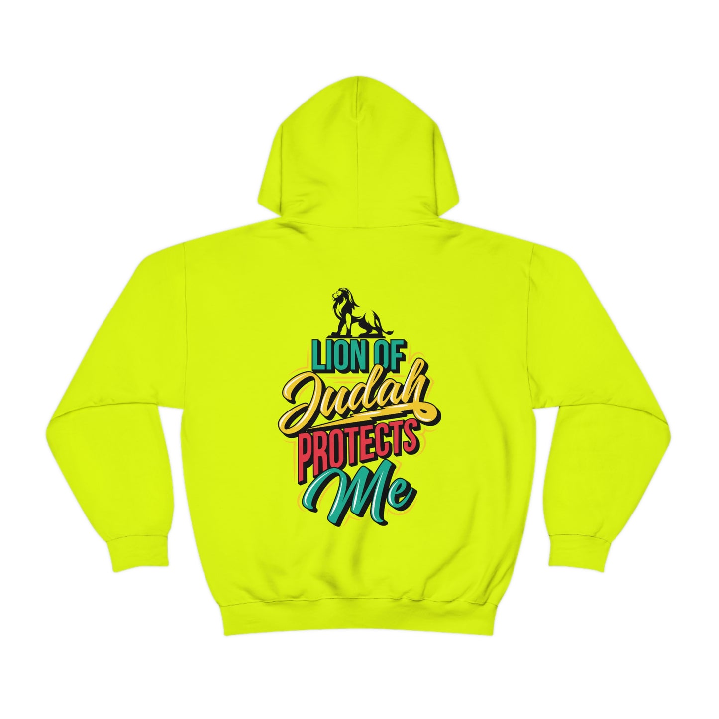 Back Lion of Judah Adult Hooded Sweatshirt