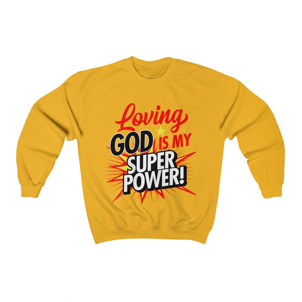 Loving God Adult Crew-neck Sweatshirt - elmickwear