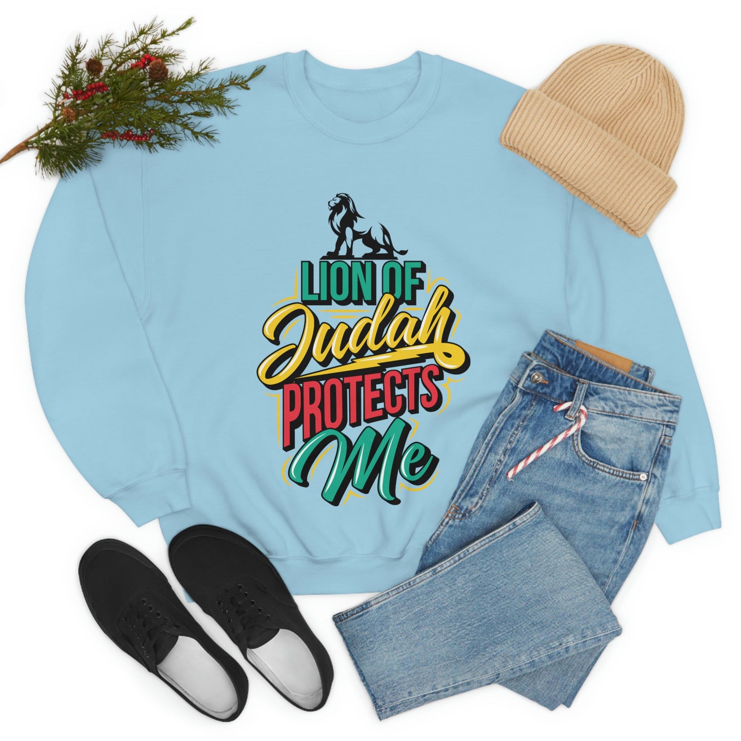 Lion of Judah Adult Crew-neck Sweatshirt