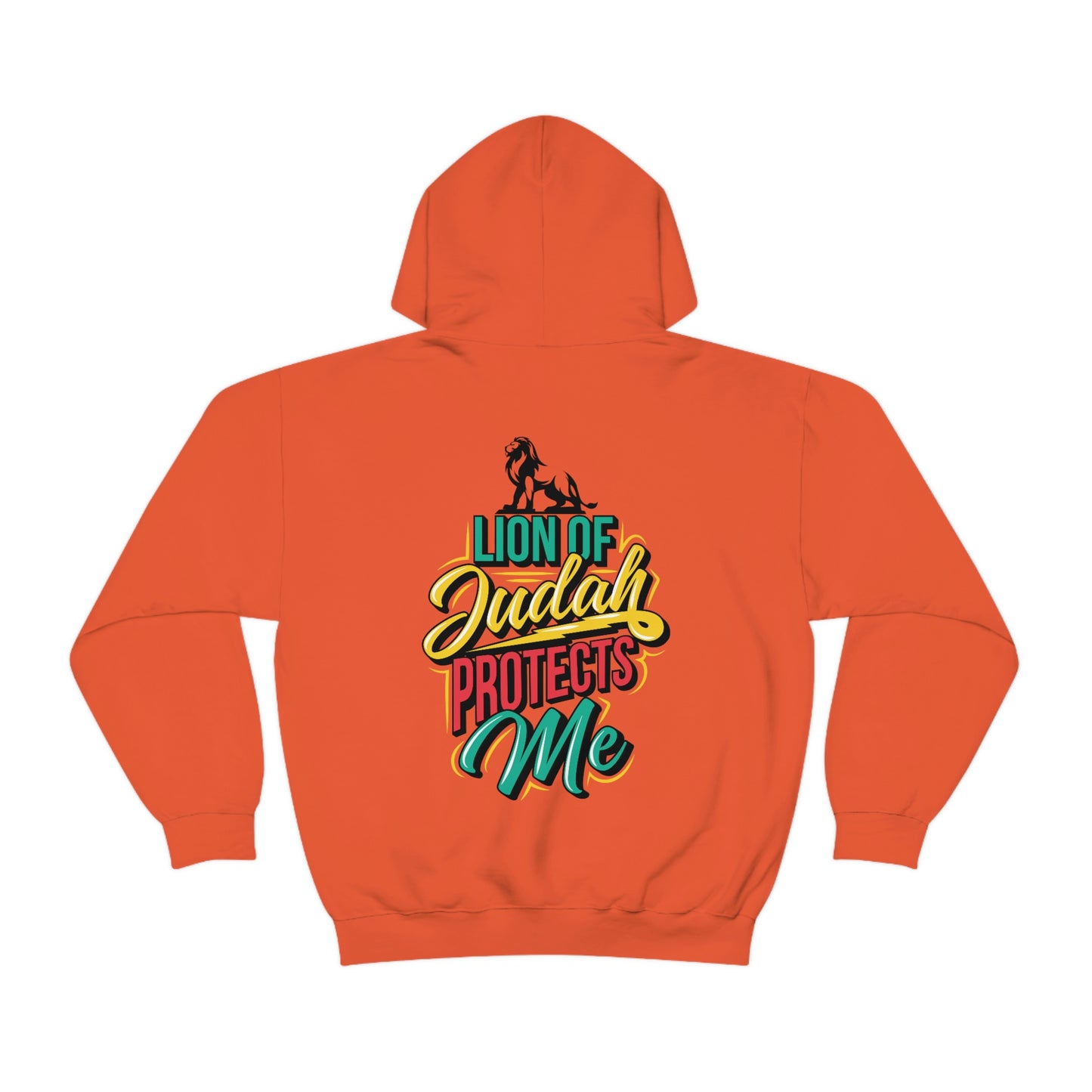 Back Lion of Judah Adult Hooded Sweatshirt