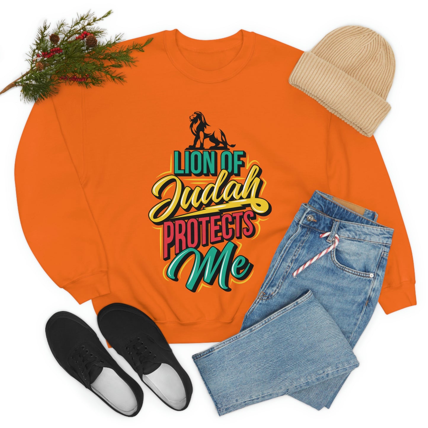 Lion of Judah Adult Crew-neck Sweatshirt