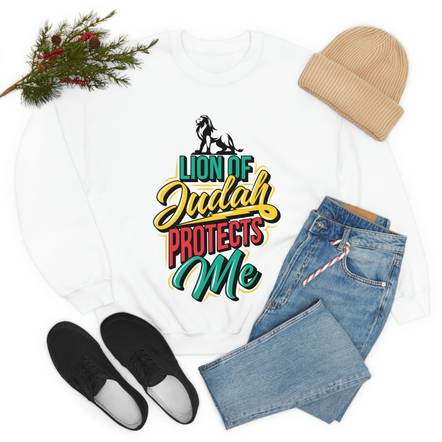 Lion of Judah Adult Crew-neck Sweatshirt
