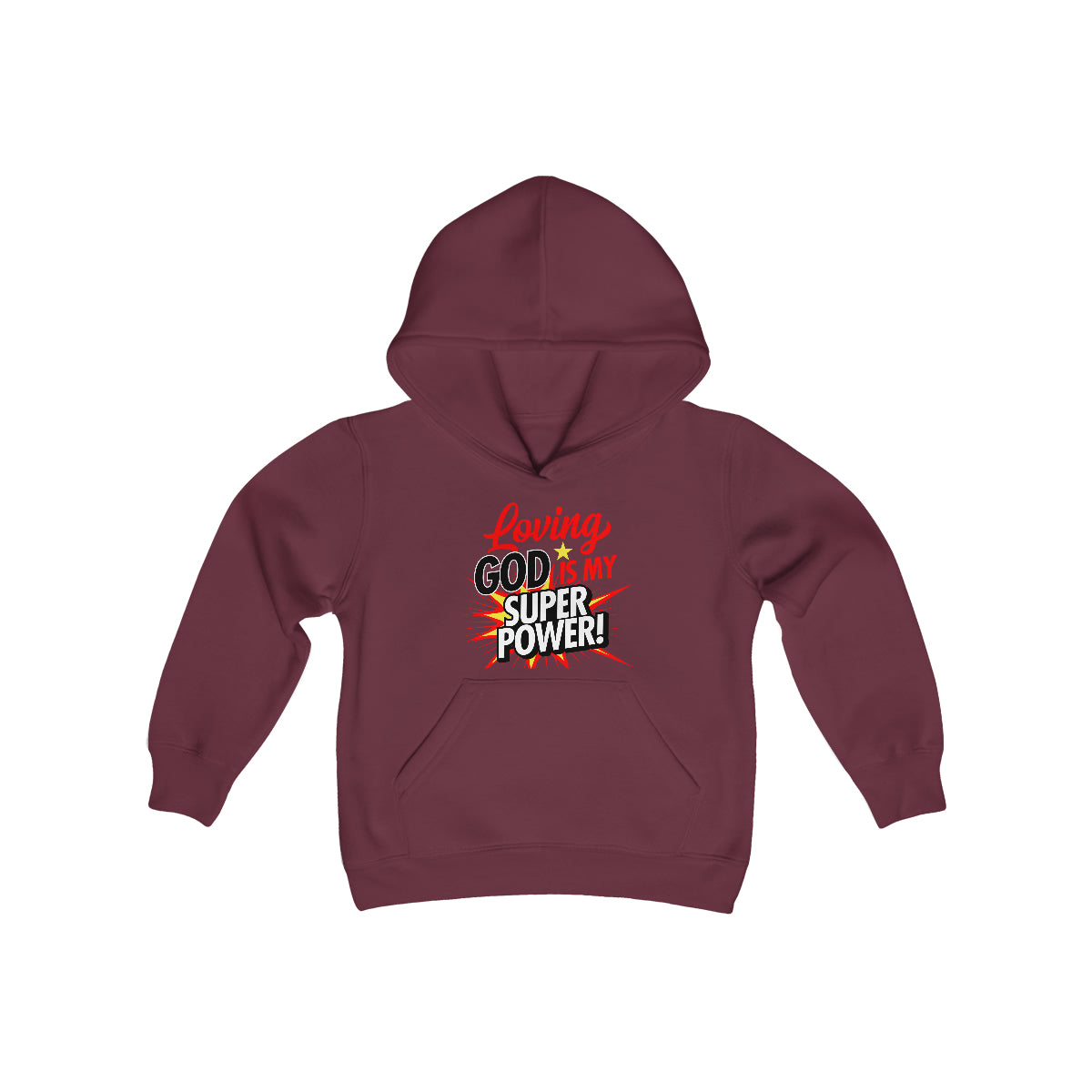 Loving God Kids Hooded Sweatshirt