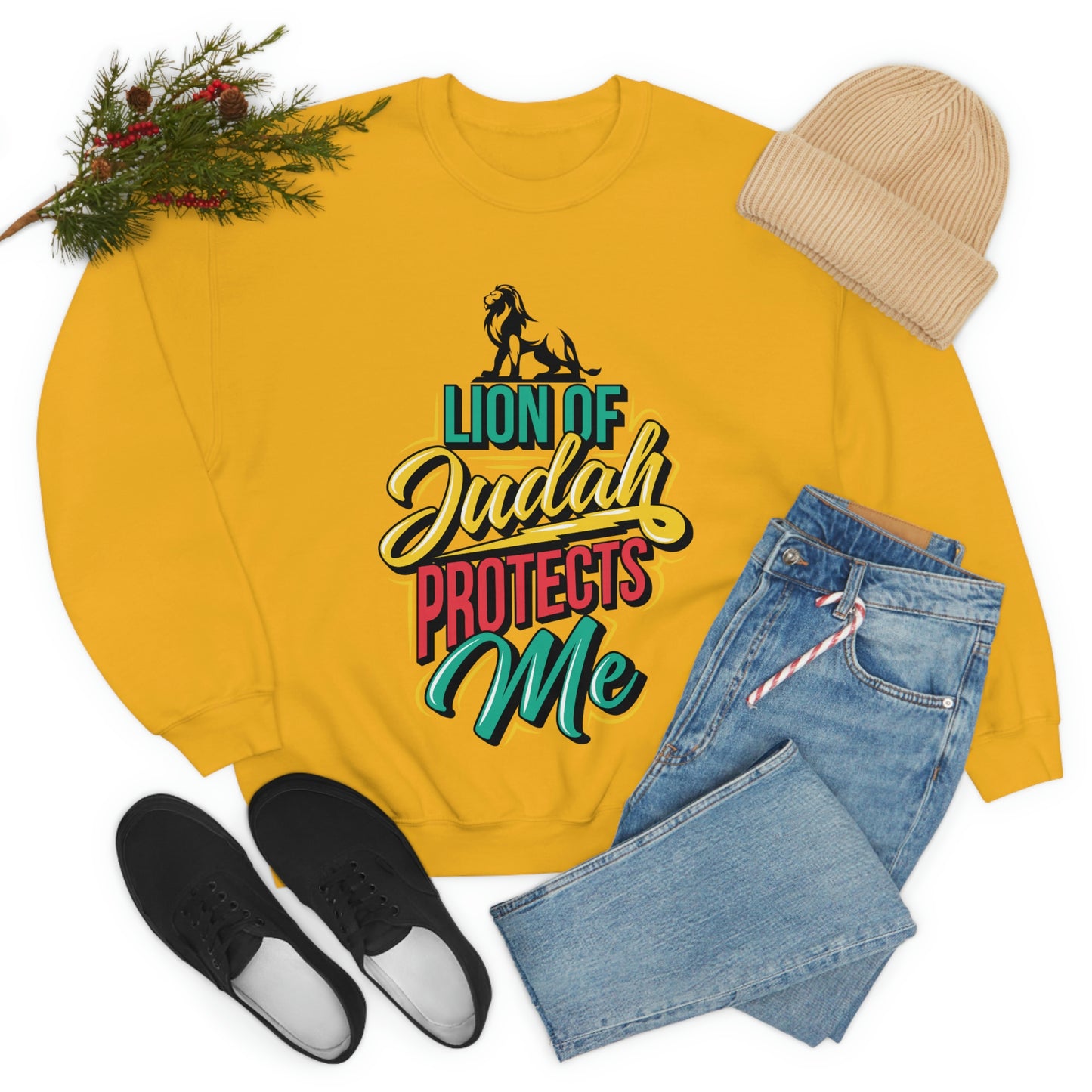 Lion of Judah Adult Crew-neck Sweatshirt