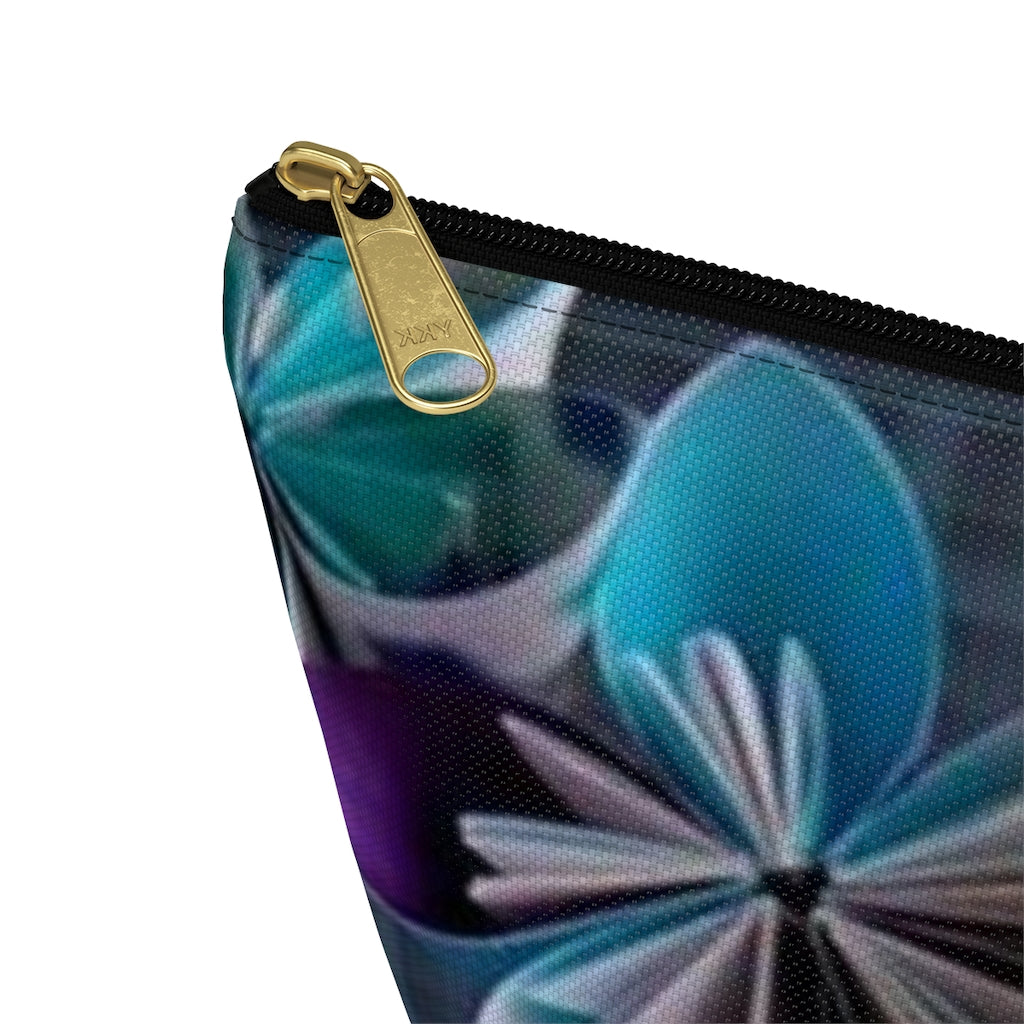 Flowery Accessory Pouch w T-bottom - elmickwear