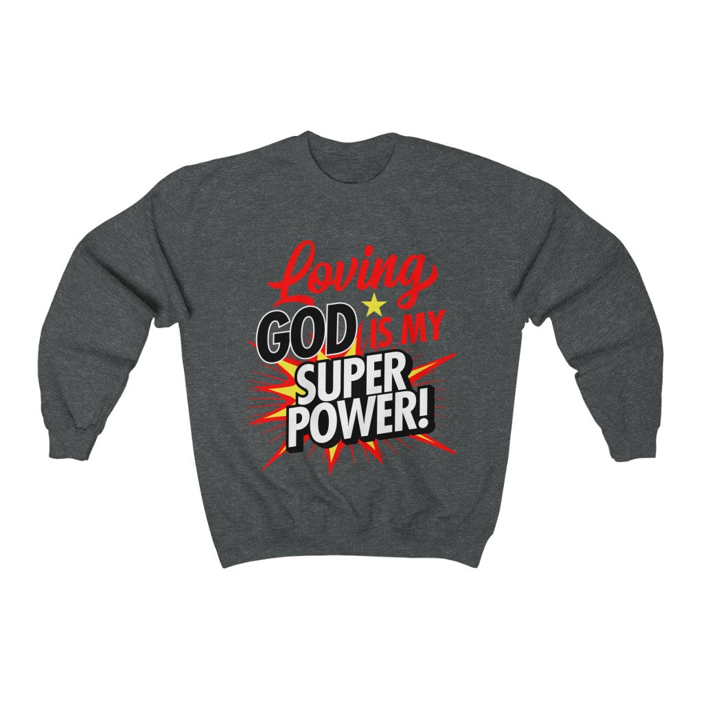 Loving God Adult Crew-neck Sweatshirt - elmickwear