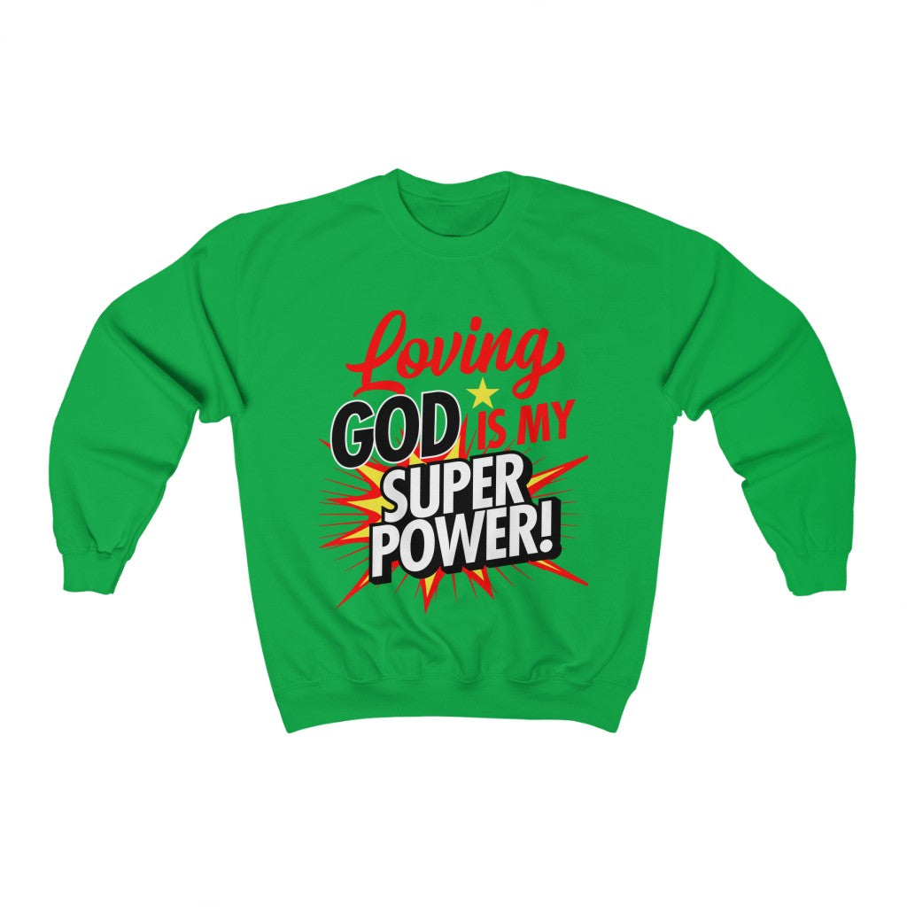 Loving God Adult Crew-neck Sweatshirt - elmickwear