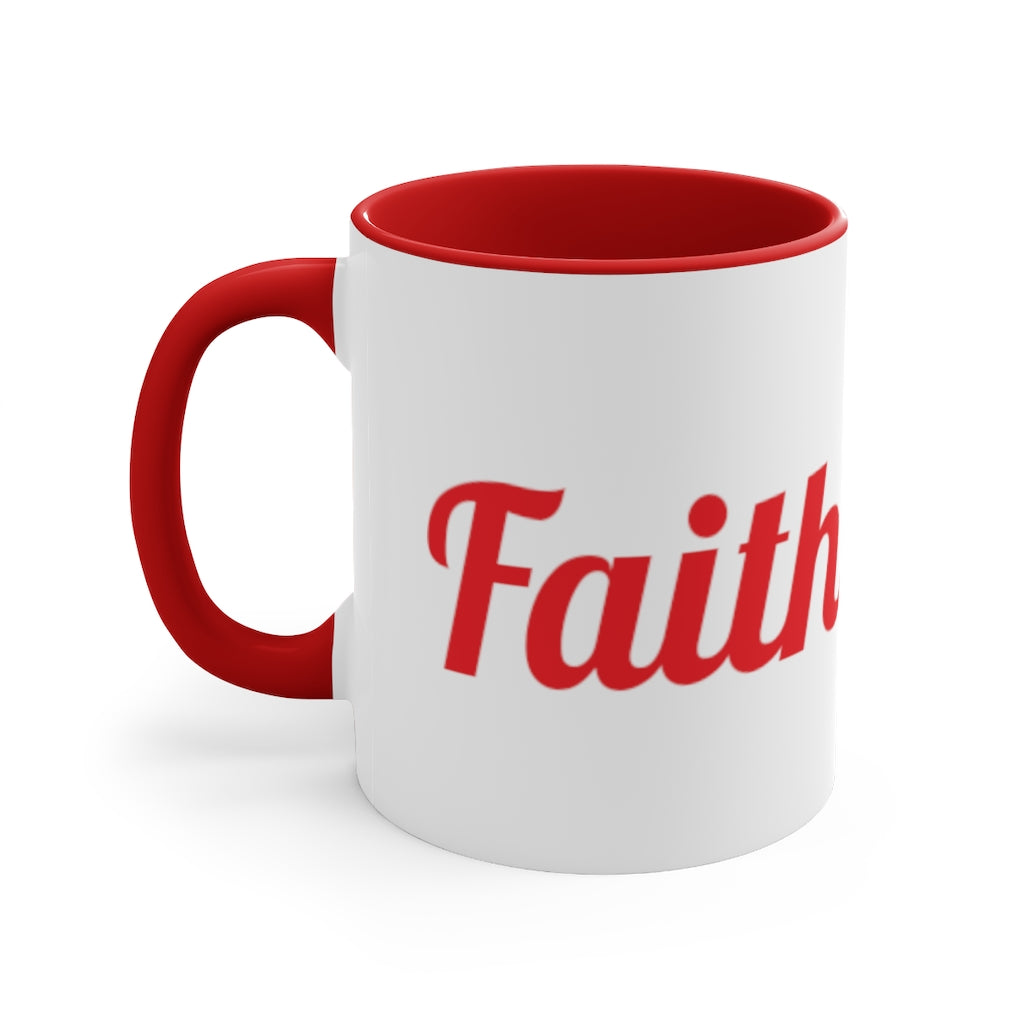 Faith Filled Accent Coffee Mug, 11oz - elmickwear
