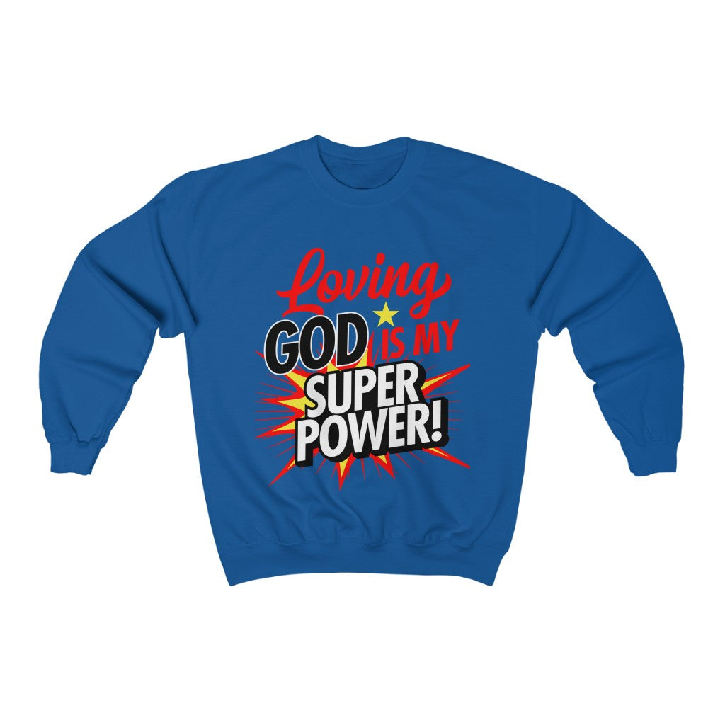 Loving God Adult Crew-neck Sweatshirt - elmickwear