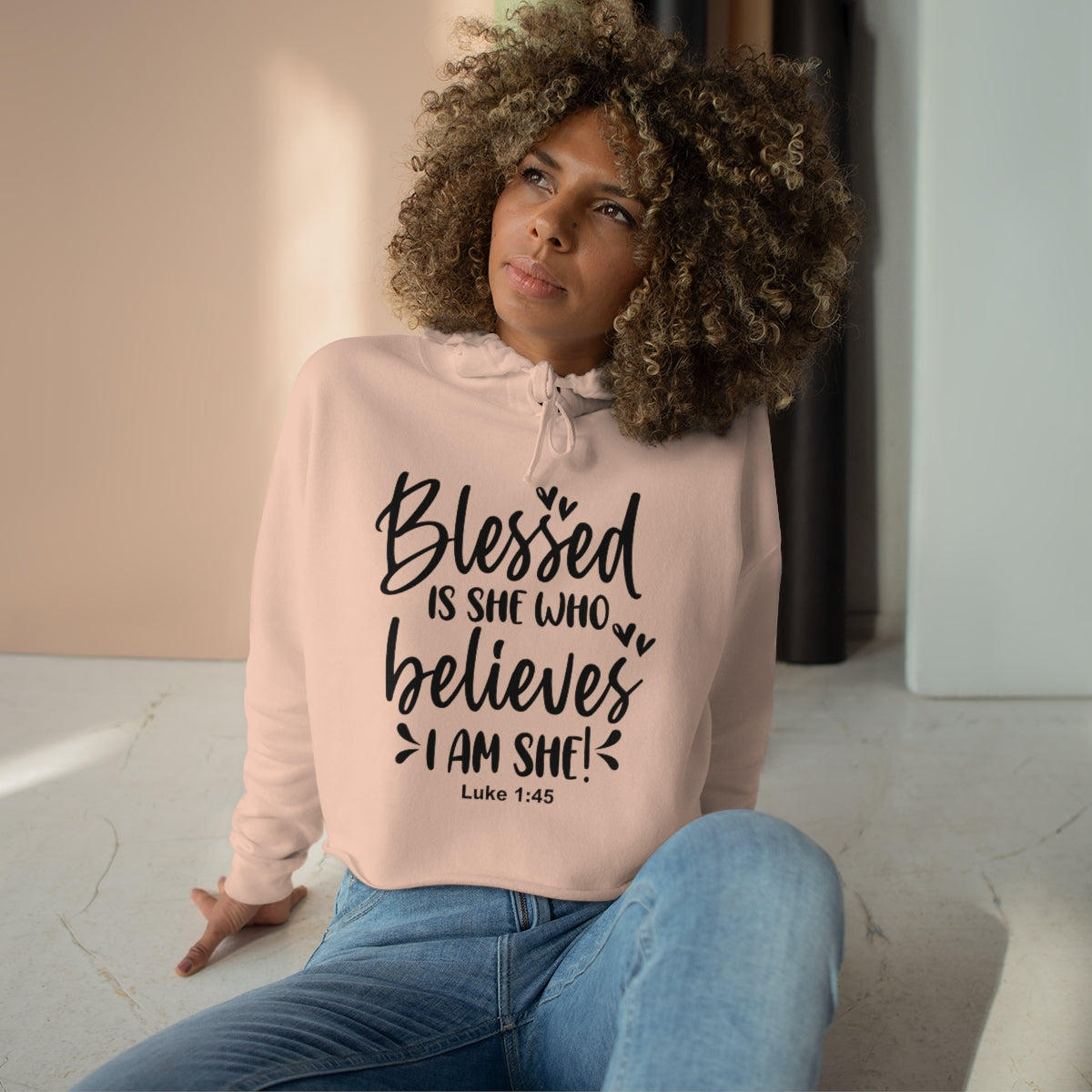 Blessed Crop Hoodie