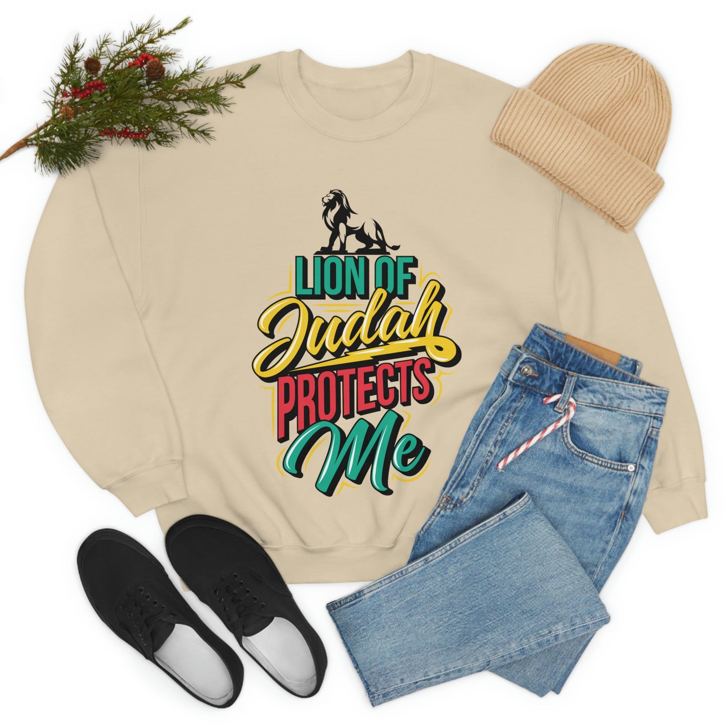 Lion of Judah Adult Crew-neck Sweatshirt