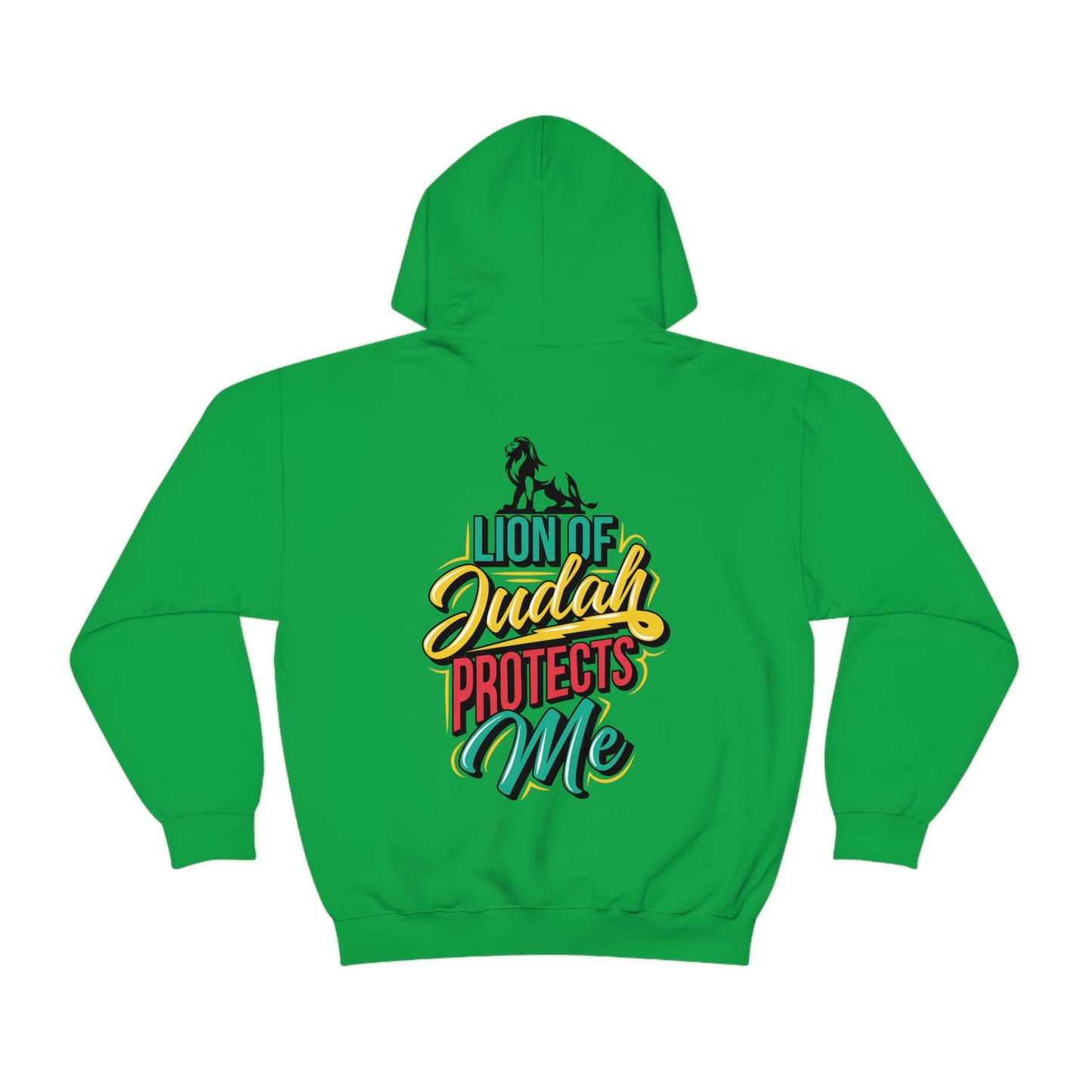 Back Lion of Judah Adult Hooded Sweatshirt
