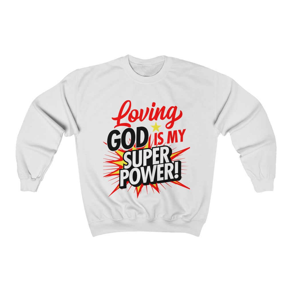 Loving God Adult Crew-neck Sweatshirt - elmickwear