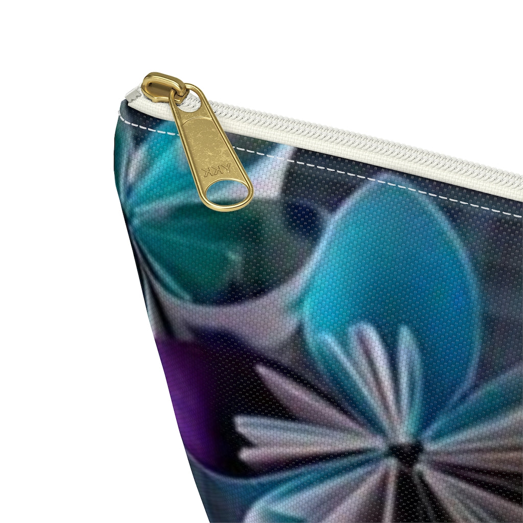 Flowery Accessory Pouch w T-bottom - elmickwear