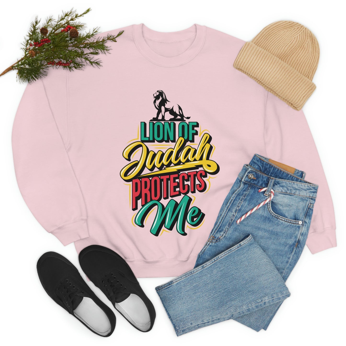 Lion of Judah Adult Crew-neck Sweatshirt