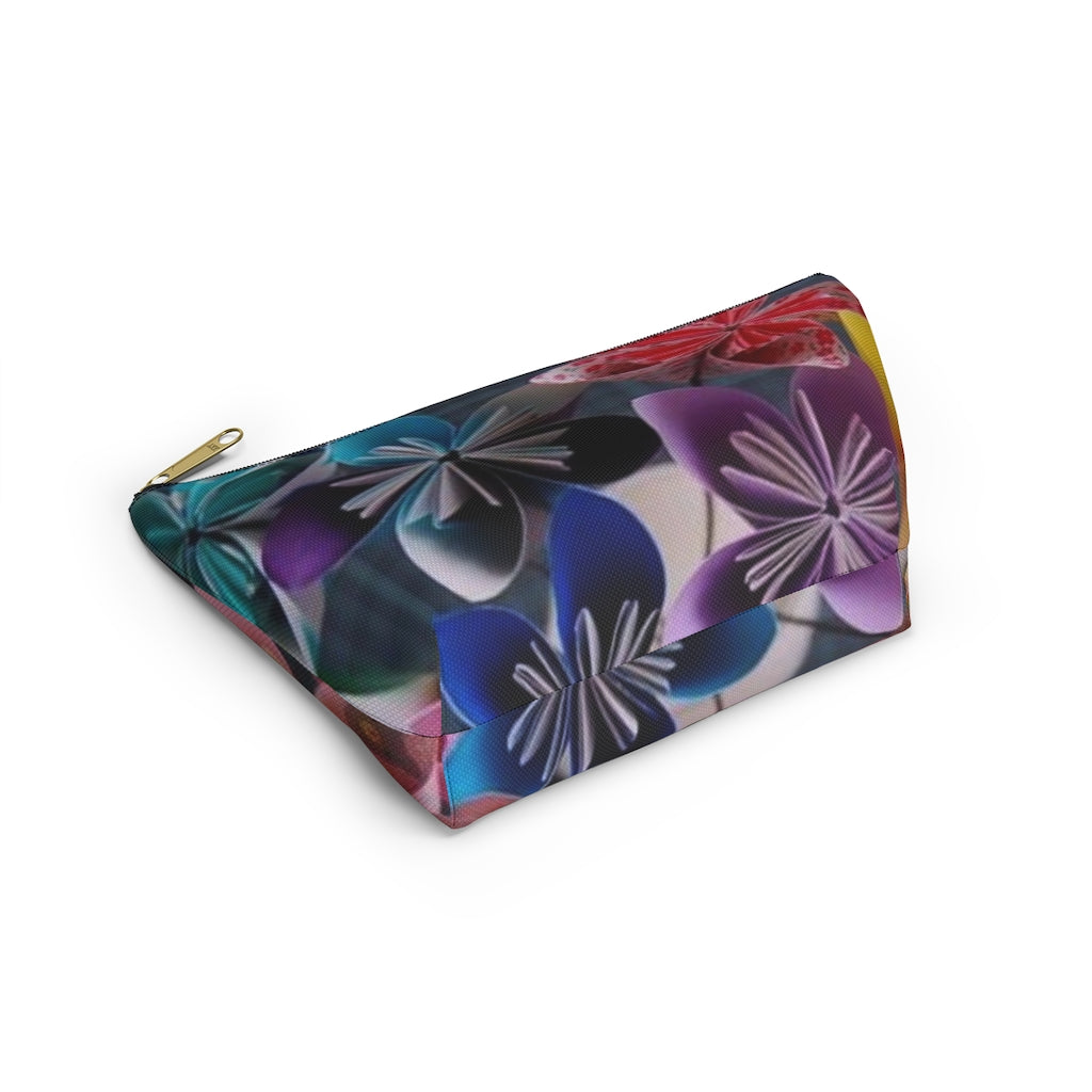 Flowery Accessory Pouch w T-bottom - elmickwear
