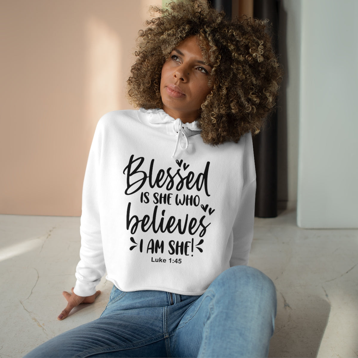 Blessed Crop Hoodie