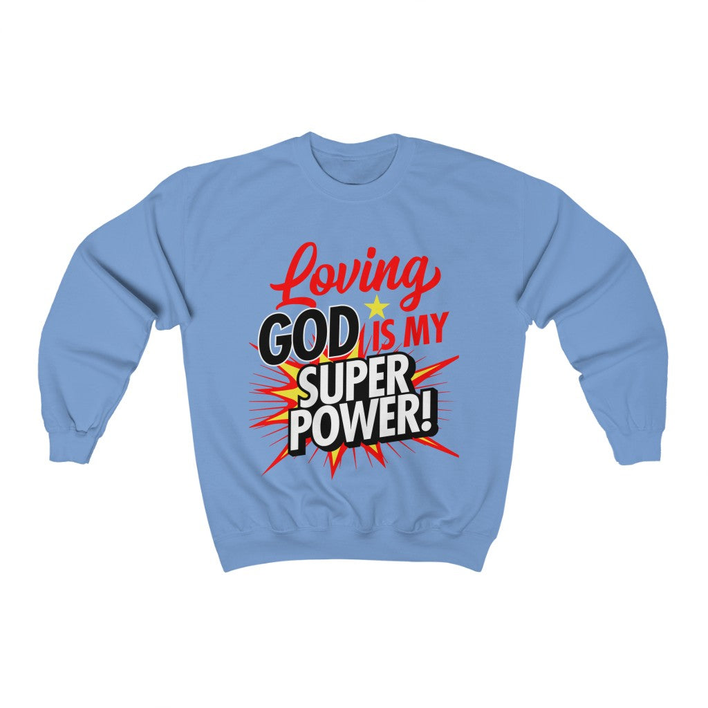 Loving God Adult Crew-neck Sweatshirt - elmickwear