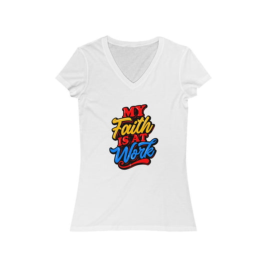 Faith at Work Women's Jersey Short Sleeve V-Neck Tee